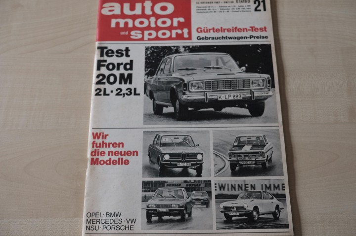 Deckblatt Auto Motor und Sport (21/1967)